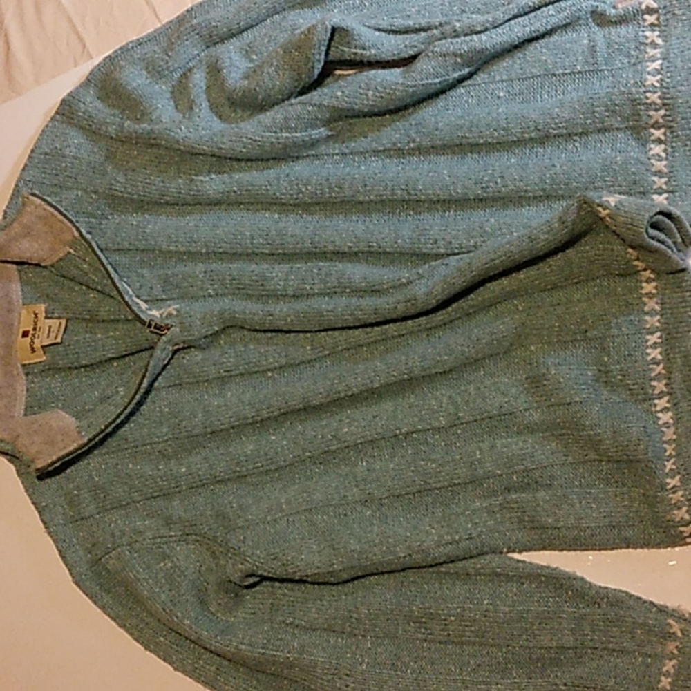 Light Blue Woven sweater,Bran Woolrich